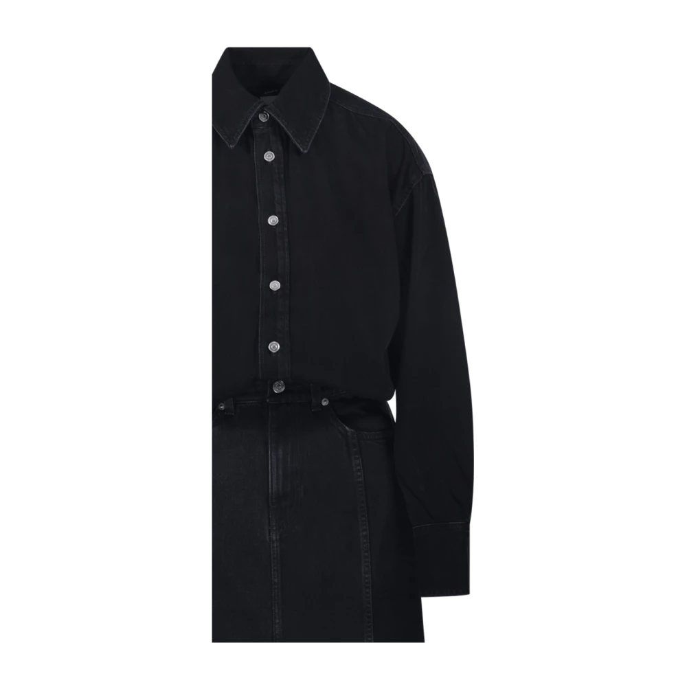 Haikure Jos Denim Maxi Jurk Black Dames