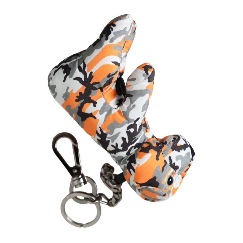 Dolce & Gabbana Camouflage Dieren Sleutelhanger Multicolor Heren