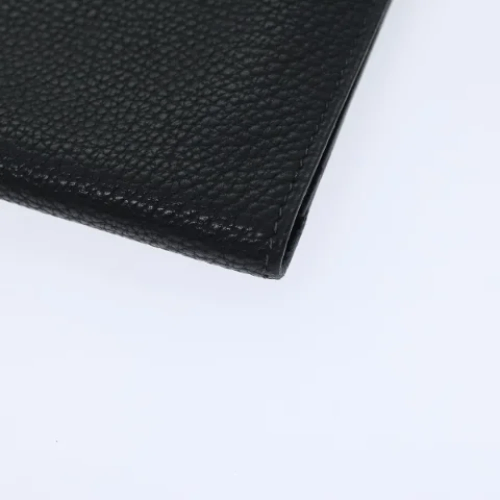 Hermès Vintage Pre-owned Leather wallets Black Dames