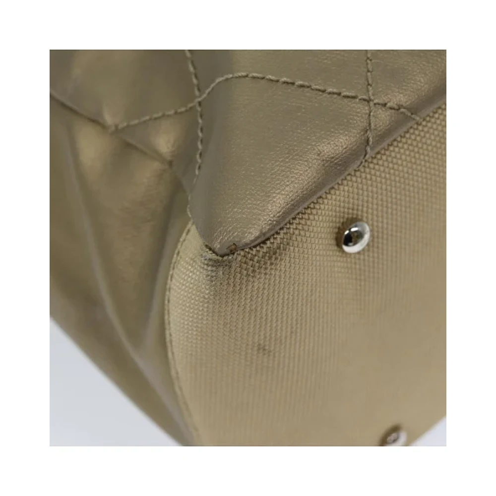 Chanel Vintage Pre-owned Leather chanel-bags Beige Dames
