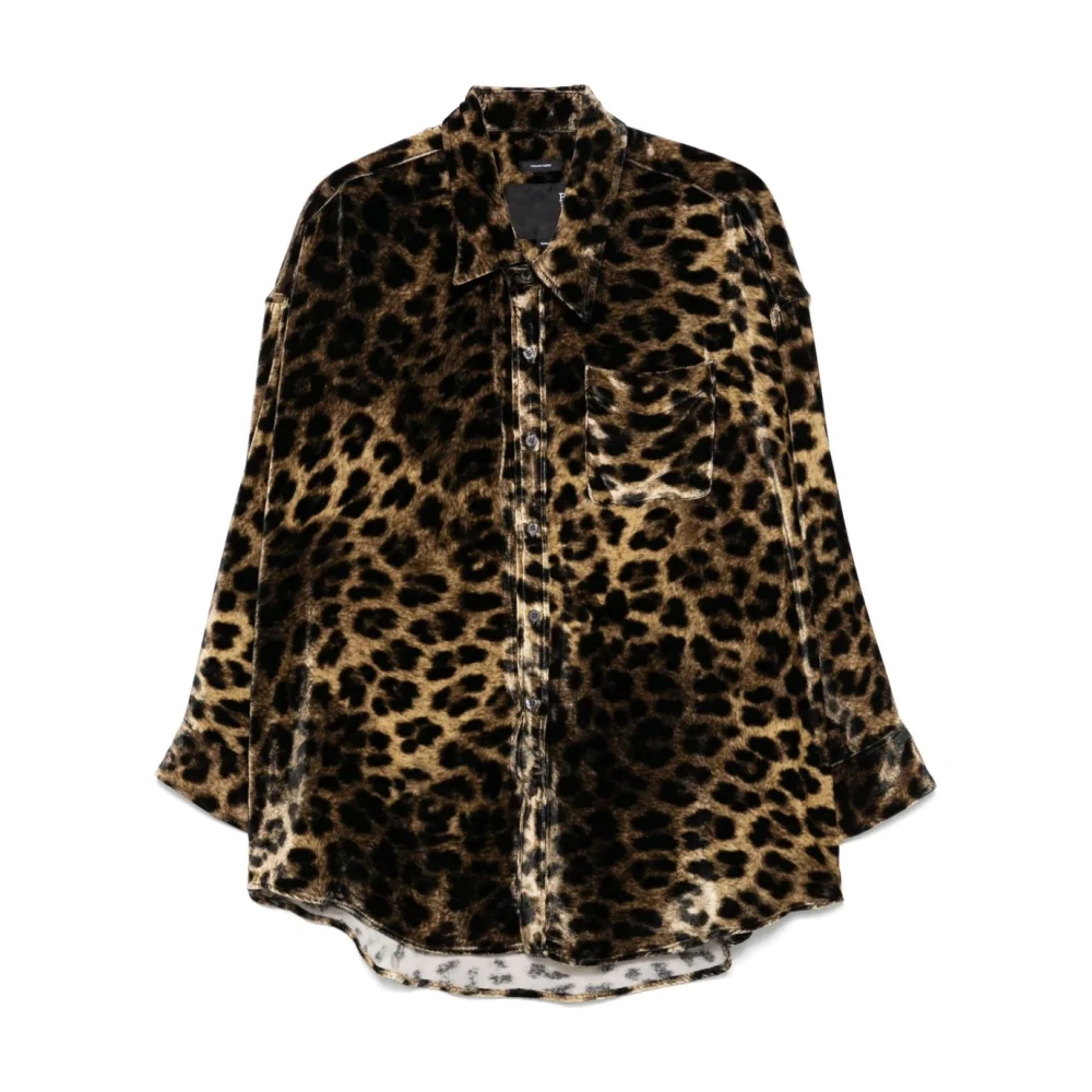 R13 Casual Drop Neck Shirt Multicolor Dames