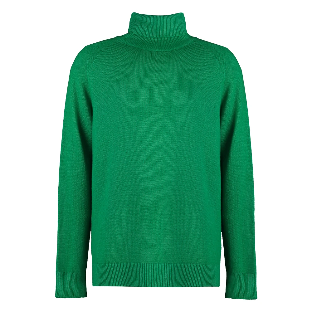 Malo Luxe Cashmere Coltrui Trui Green Heren