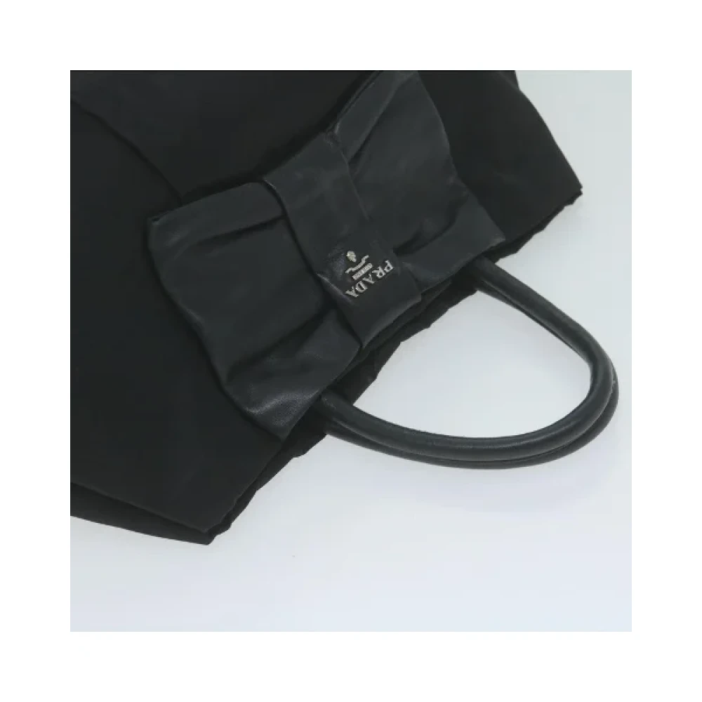 Prada Vintage Pre-owned Nylon handbags Black Dames