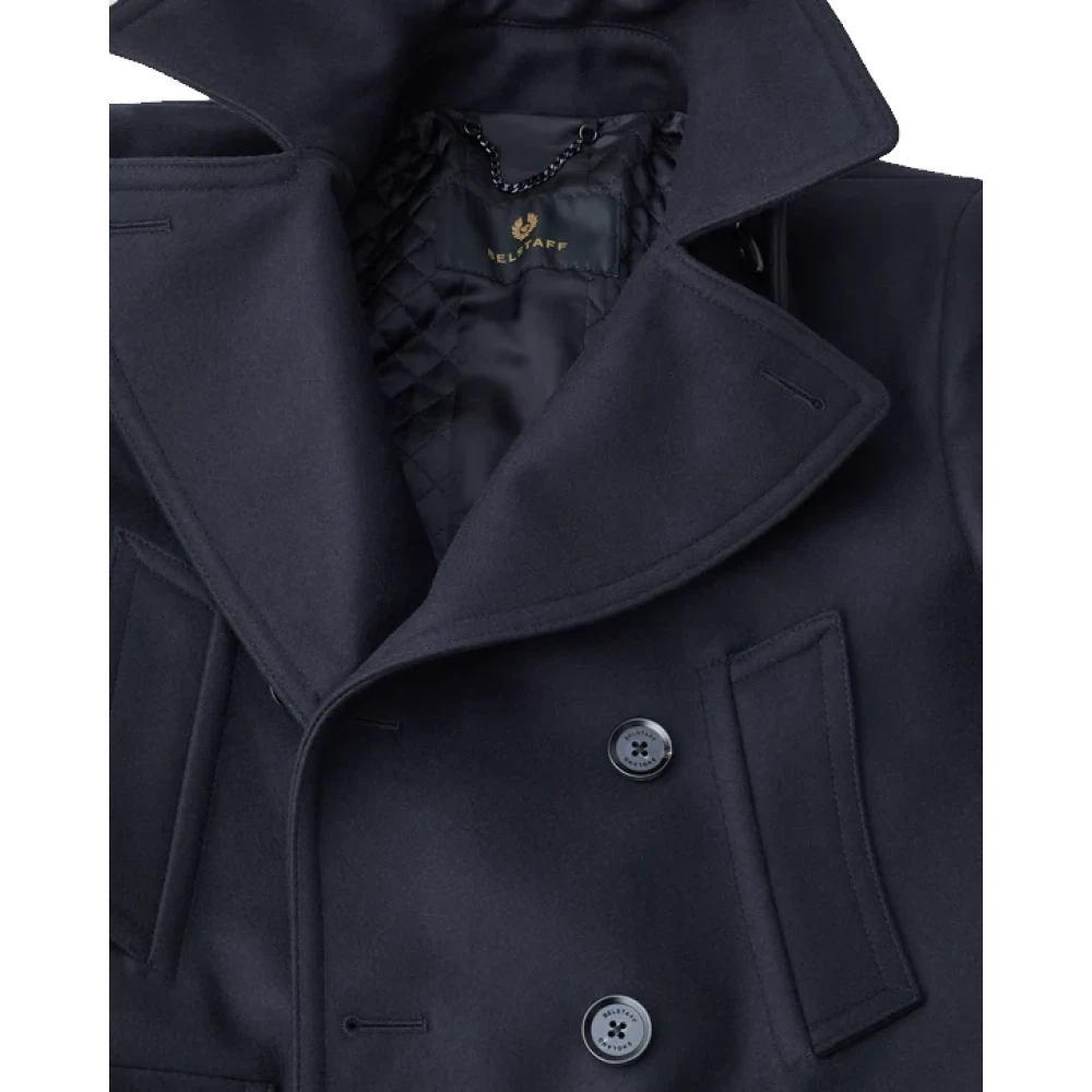 Belstaff Milford Military Style wollen jas Blue Heren