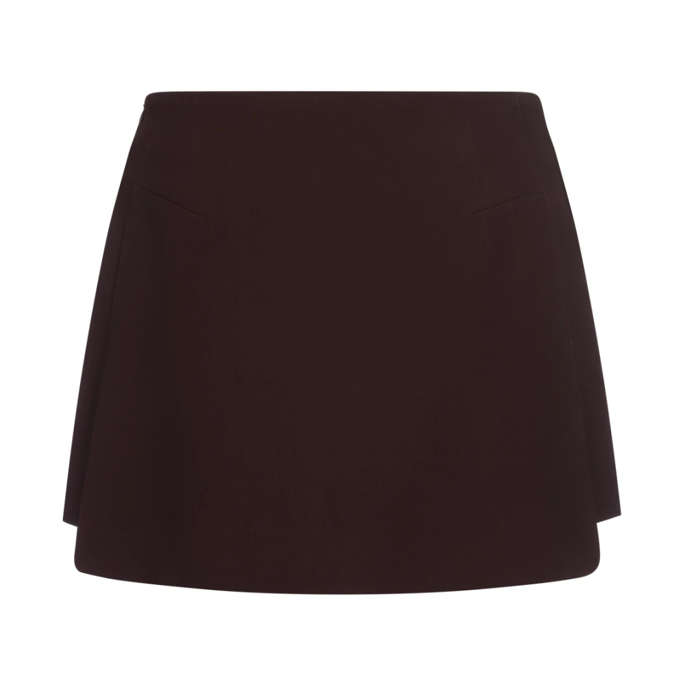 Ermanno Scervino Bruine Rok-Shorts in Viscosemix Brown Dames