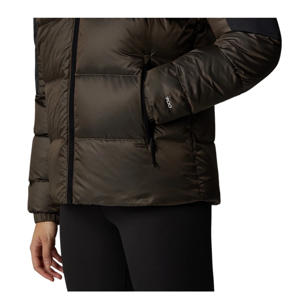 The North Face Gewatteerde jas met capuchon en gerecyclede isolatie Brown Dames