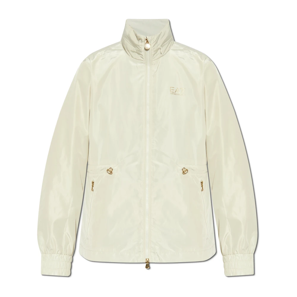 Emporio Armani EA7 Capuchonjack Beige Dames