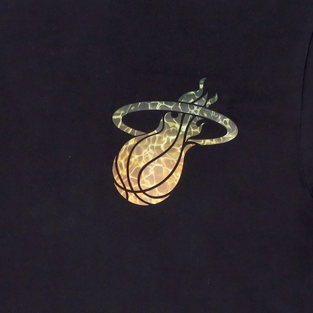 new era NBA Back Body Water Print Tee Black Heren