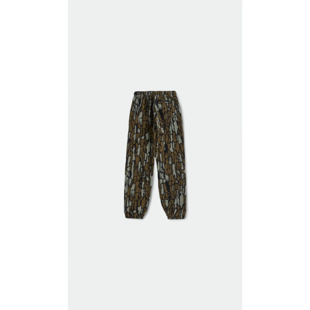 Patta Woodie Fleece Broek met Boomschorsprint Multicolor Heren