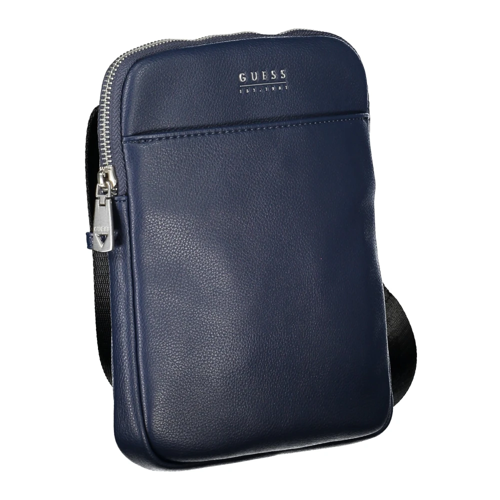 Guess Blauwe Heren Schoudertas Verstelbare Band Blue Heren