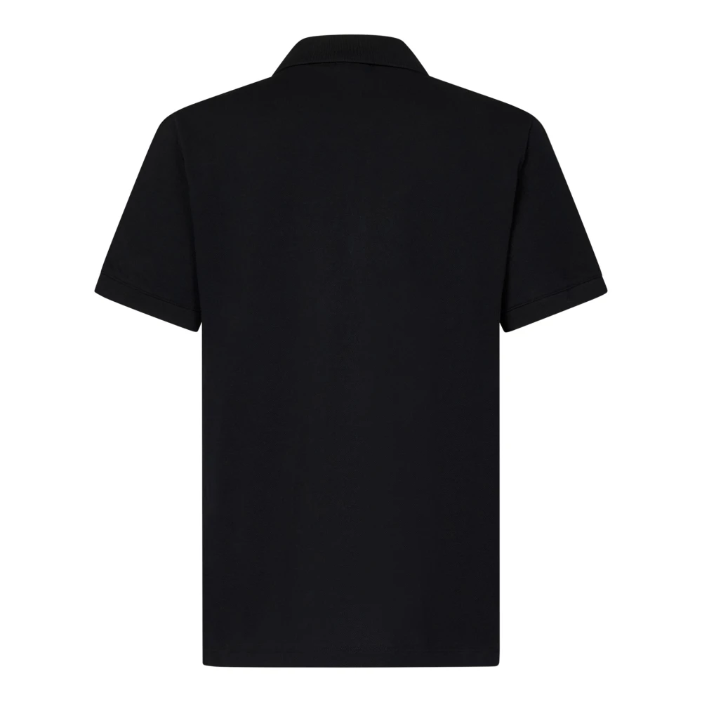 alexander mcqueen Zwart Graffiti Logo Katoenen Poloshirt Black Heren