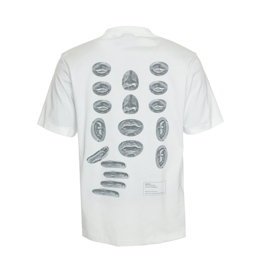 Daily Paper Senses Korte Mouw T-shirt White Heren