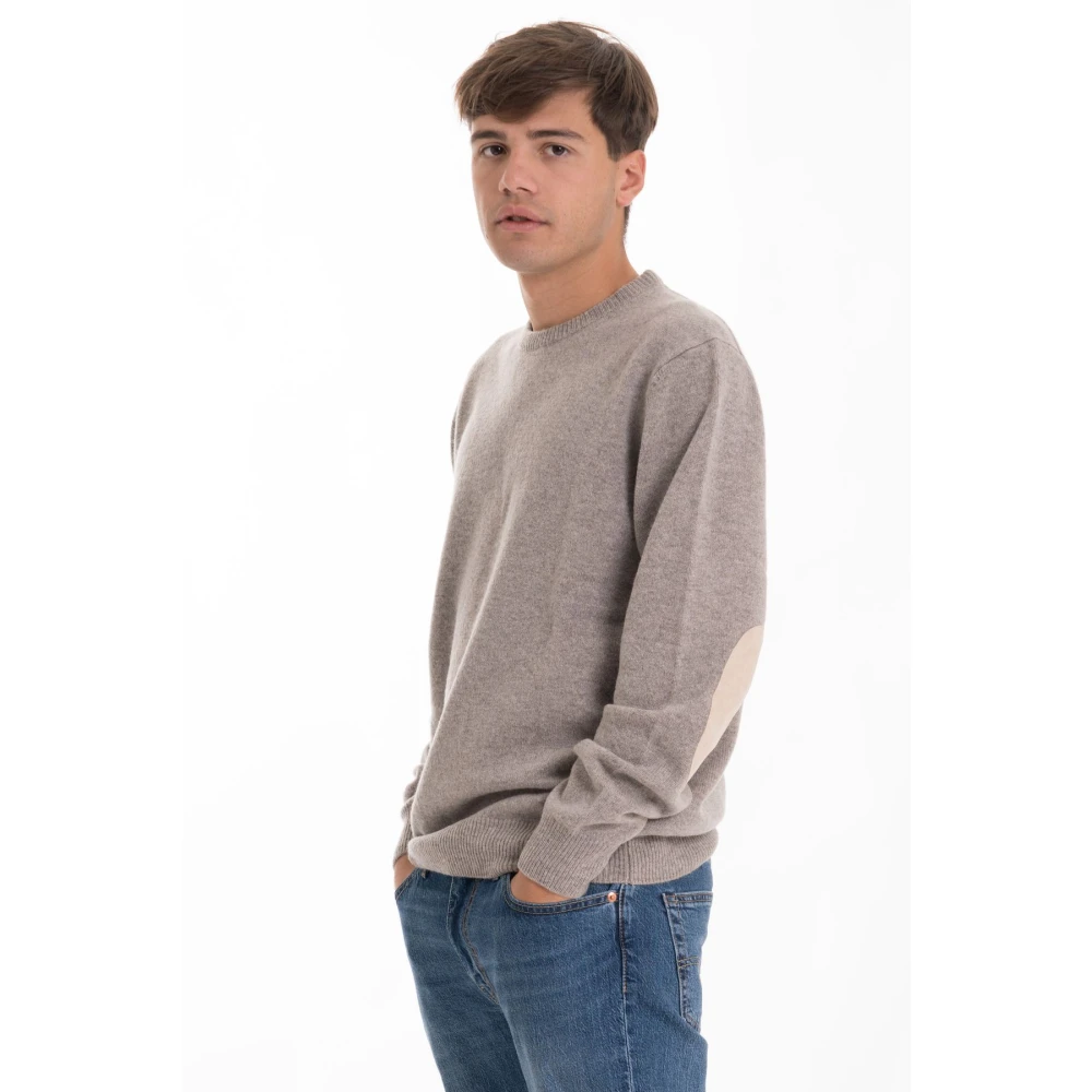 Barbour Heren Patch Pullover Trui Gray Heren