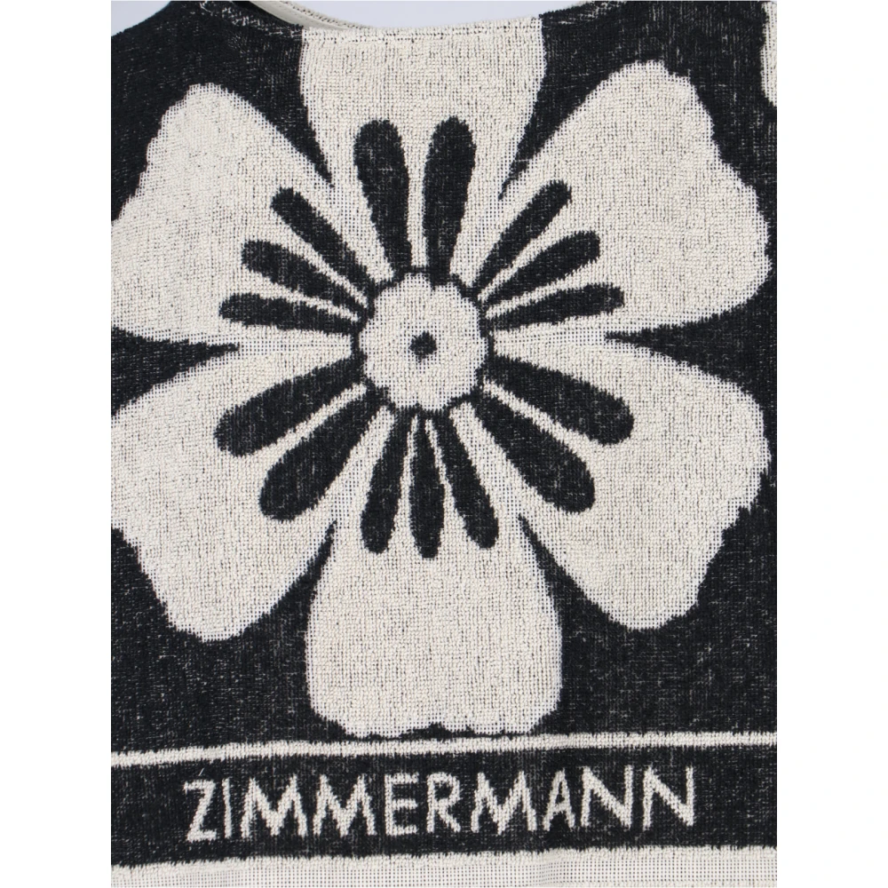 Zimmermann Zwarte Crop Top Black Dames