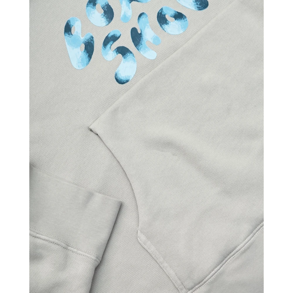 Bonsai Grijze Oversized Cropped Sweatshirt Gray Heren