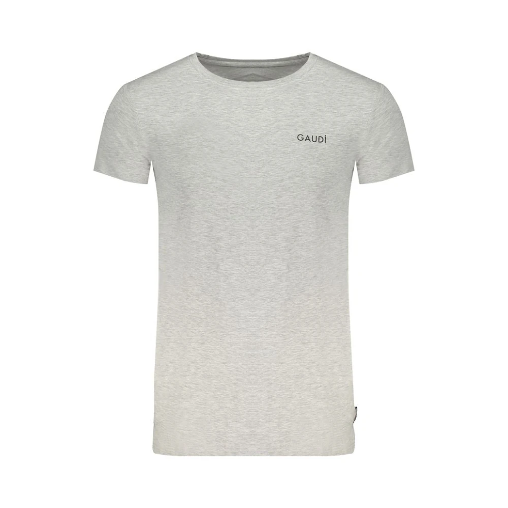 Gaudi Grijze T-shirt met Subtiel Print voor Heren Gray Heren