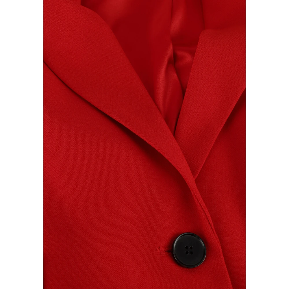 Co'Couture Rode Oversized Blazer Vola Single Red Dames