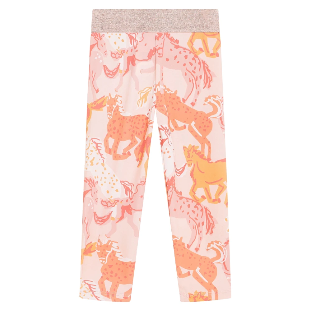 Stella Mccartney Girls Pink Horse Leggings - Leggings - 16 Y - Kids