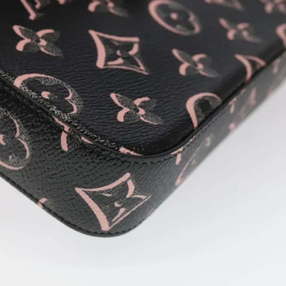 Louis Vuitton Vintage Pre-owned Canvas clutches Black Dames