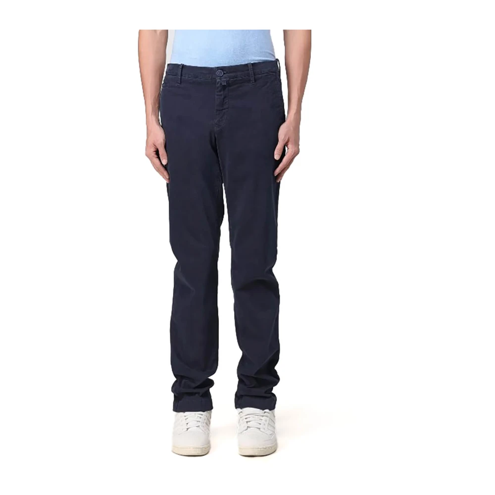 Jacob Cohën Blauwe Chino Broek met Stretch Blue Heren