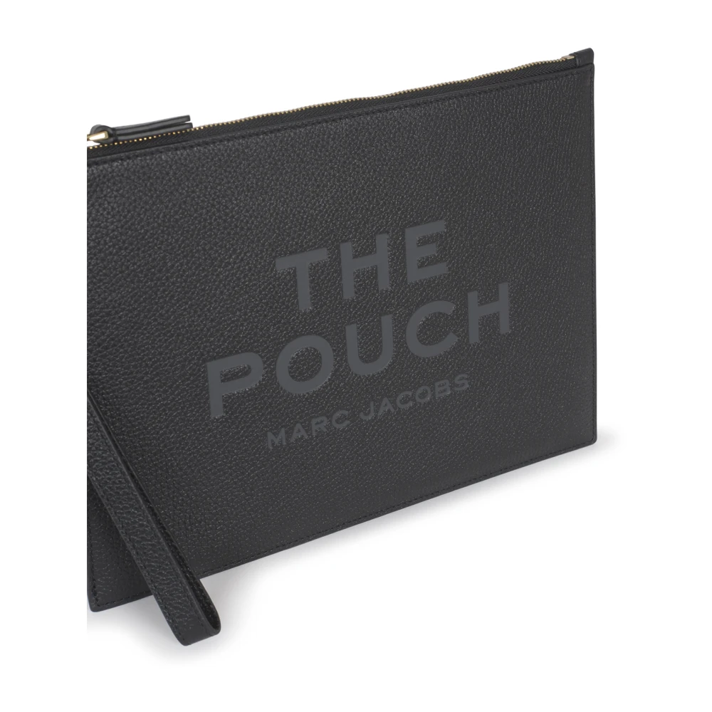 Marc Jacobs Zwarte Portemonnees Grote Pouch Black Dames