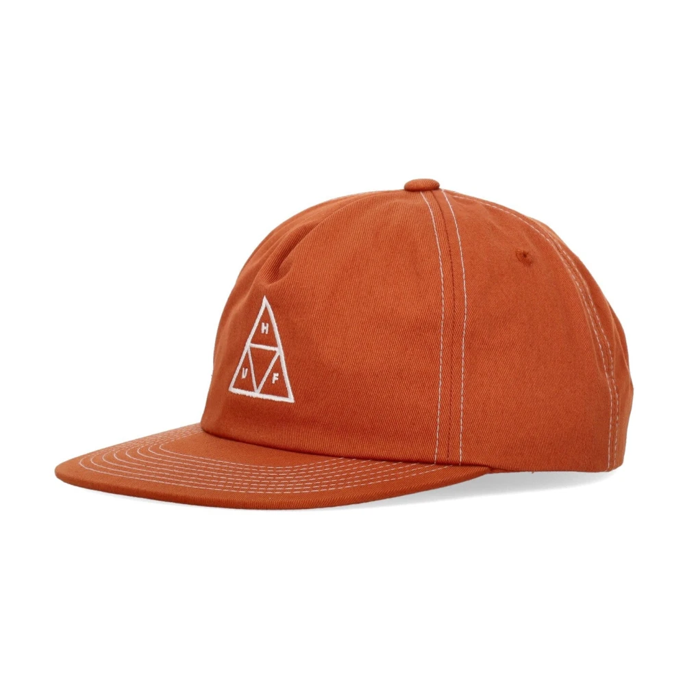 Huf Men's Brown Hats & Caps, One Size, Flat Visor Cap Triple Triangle Snapback