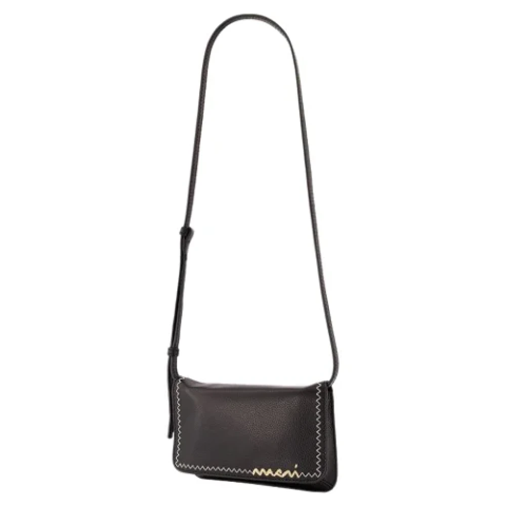 Marni Leather crossbody-bags Black Dames