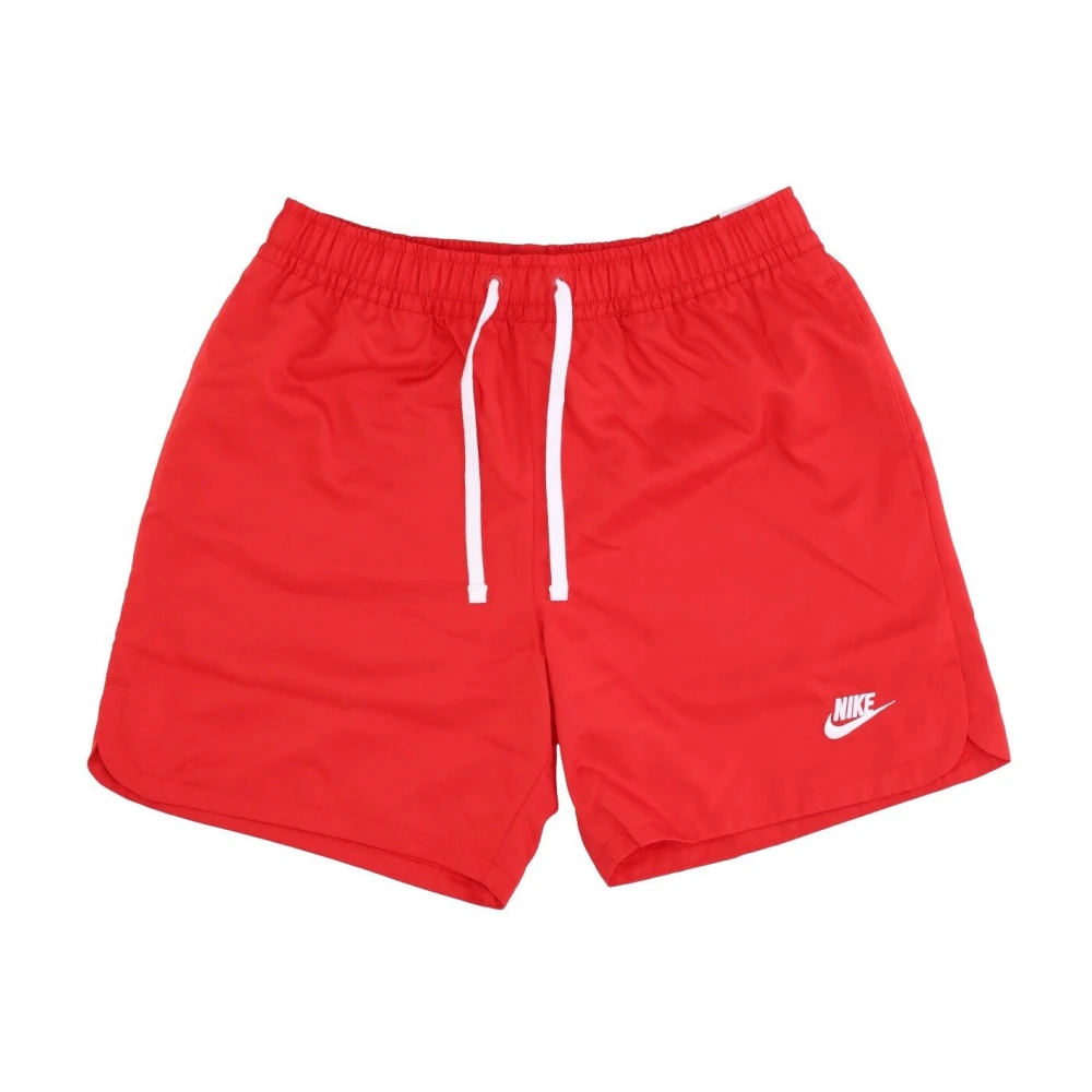 Nike Club Woven Lined Flow Shorts Red Heren