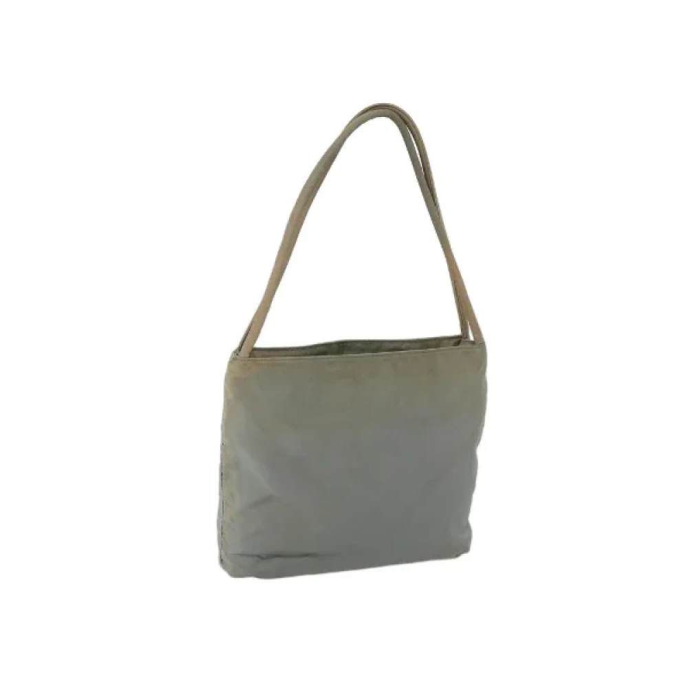 Prada Vintage Pre-owned Nylon handbags Gray Dames
