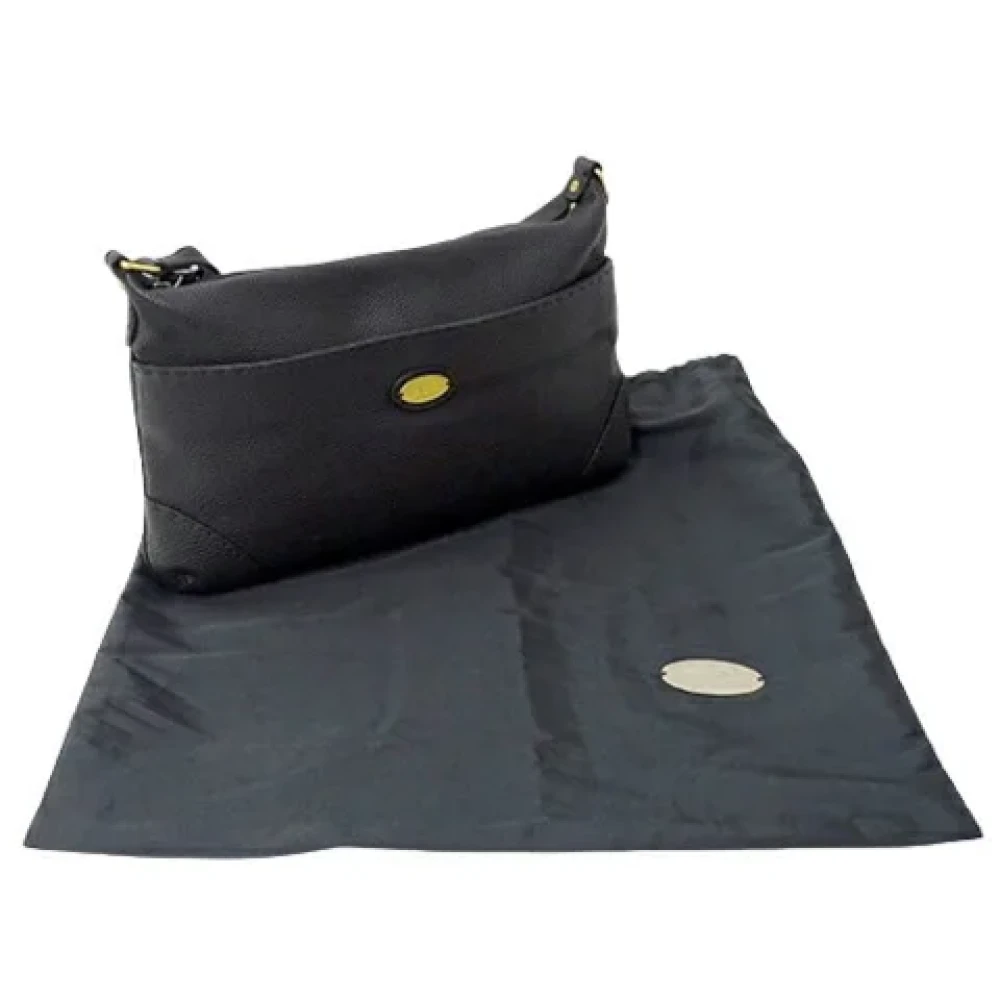 Fendi Vintage Pre-owned Leather shoulder-bags Black Dames