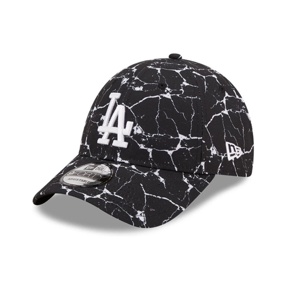 new era Zwarte Dodgers Marmer Pet Black Heren