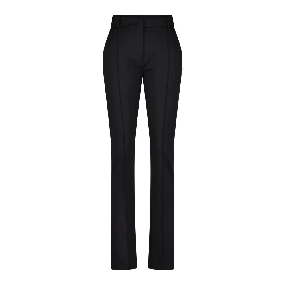 SPORTMAX Elastische Businessbroek Rechte Pijp Black Dames