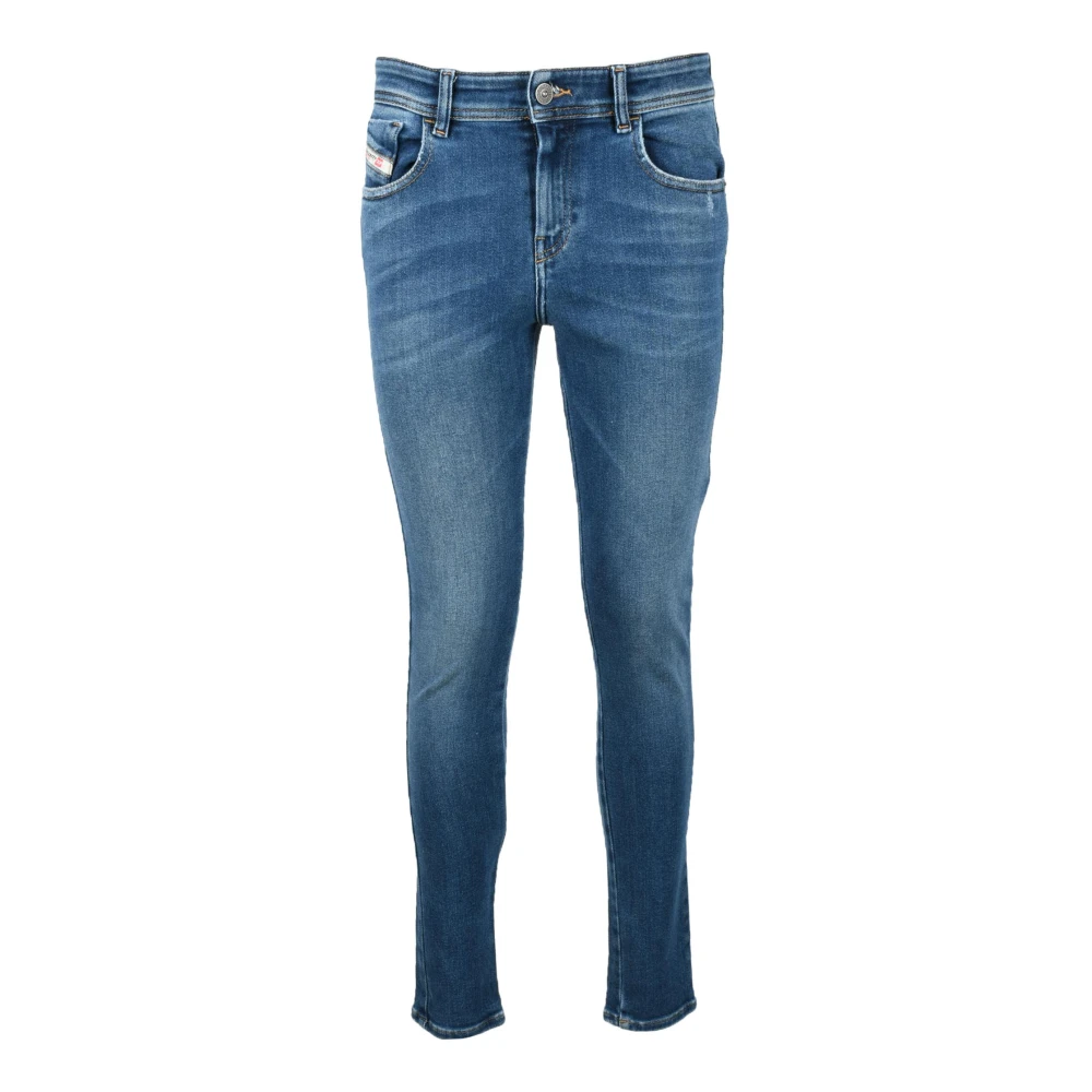 Diesel Katoenmix Stretch Jeans Blue Dames