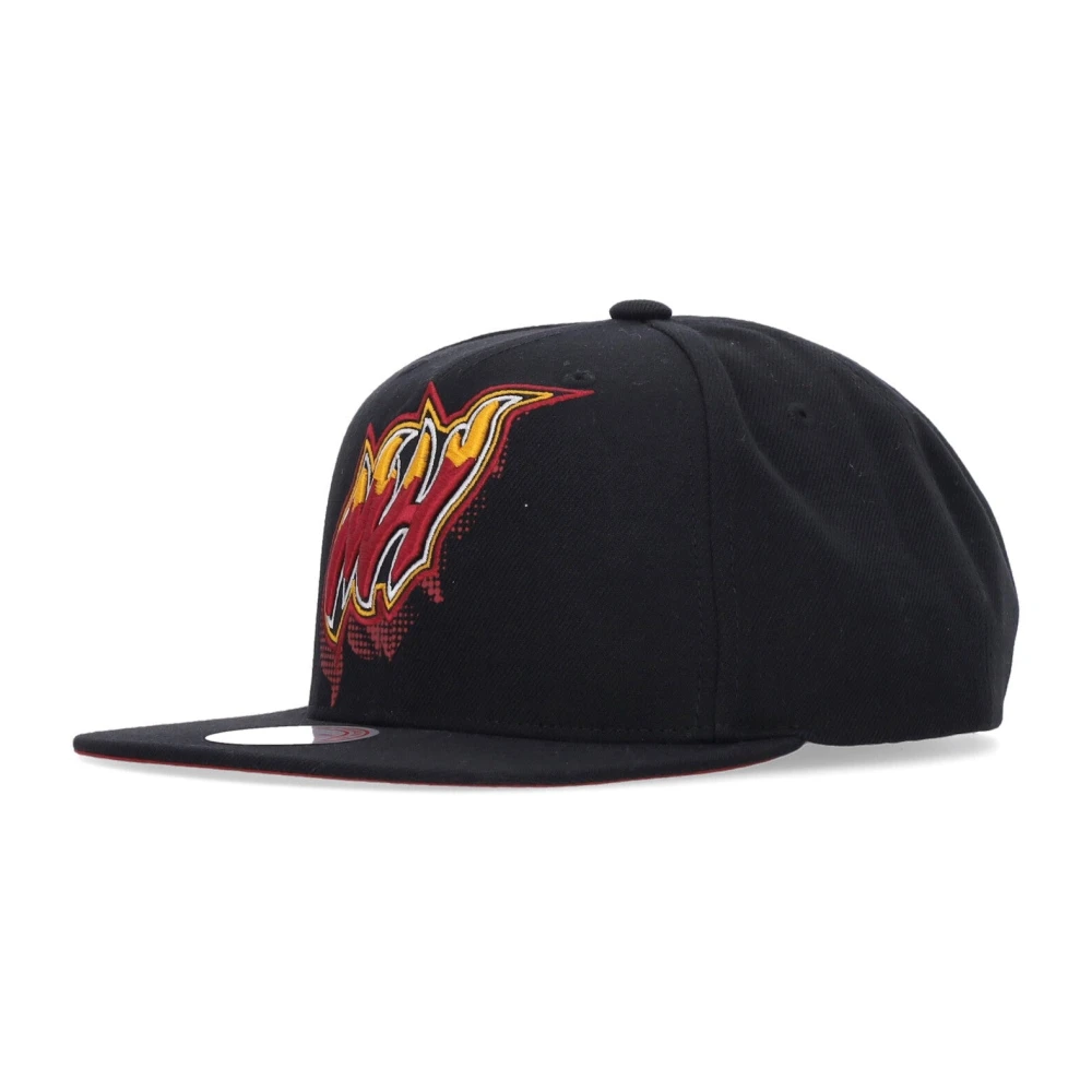 Mitchell & Ness Miami Heat Platte Klep Pet Zwart Black Heren