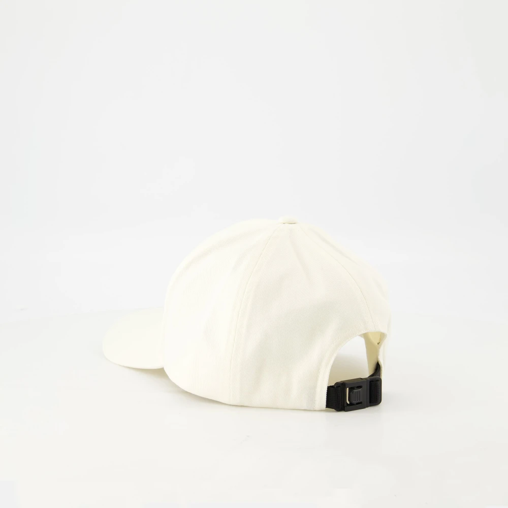 Moncler Witte Logo Pet Lente-Zomer 2025 White Heren