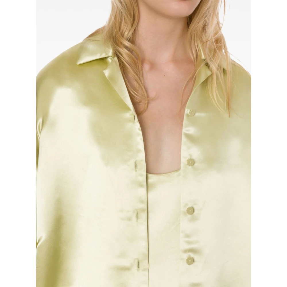 Philosophy di Lorenzo Serafini Gele Shirt Camicia Yellow Dames
