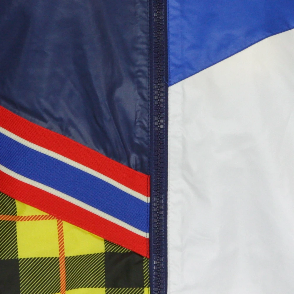 Nike Blauwe Windbreaker Jacket Multicolor Dames