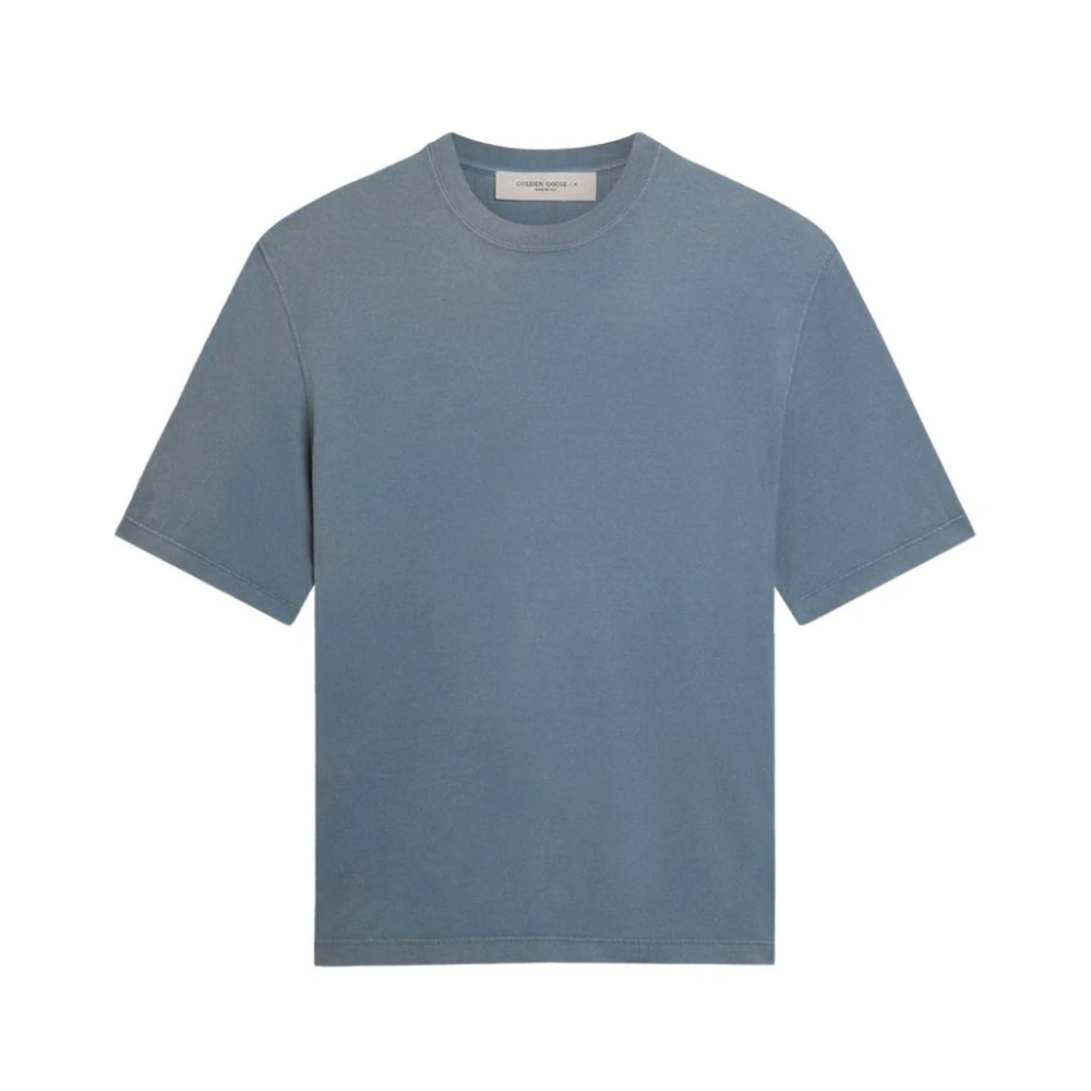 Golden Goose Men's Blue T-Shirts And Polos - T-Shirts - M - Tops