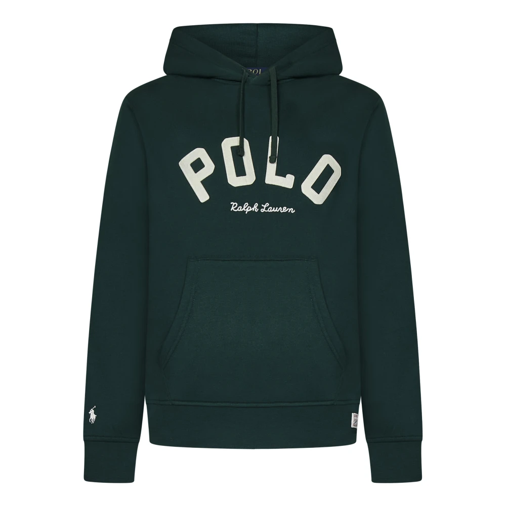 Polo Ralph Lauren Groene Sweater met Capuchon en Pony Borduursel Green Heren