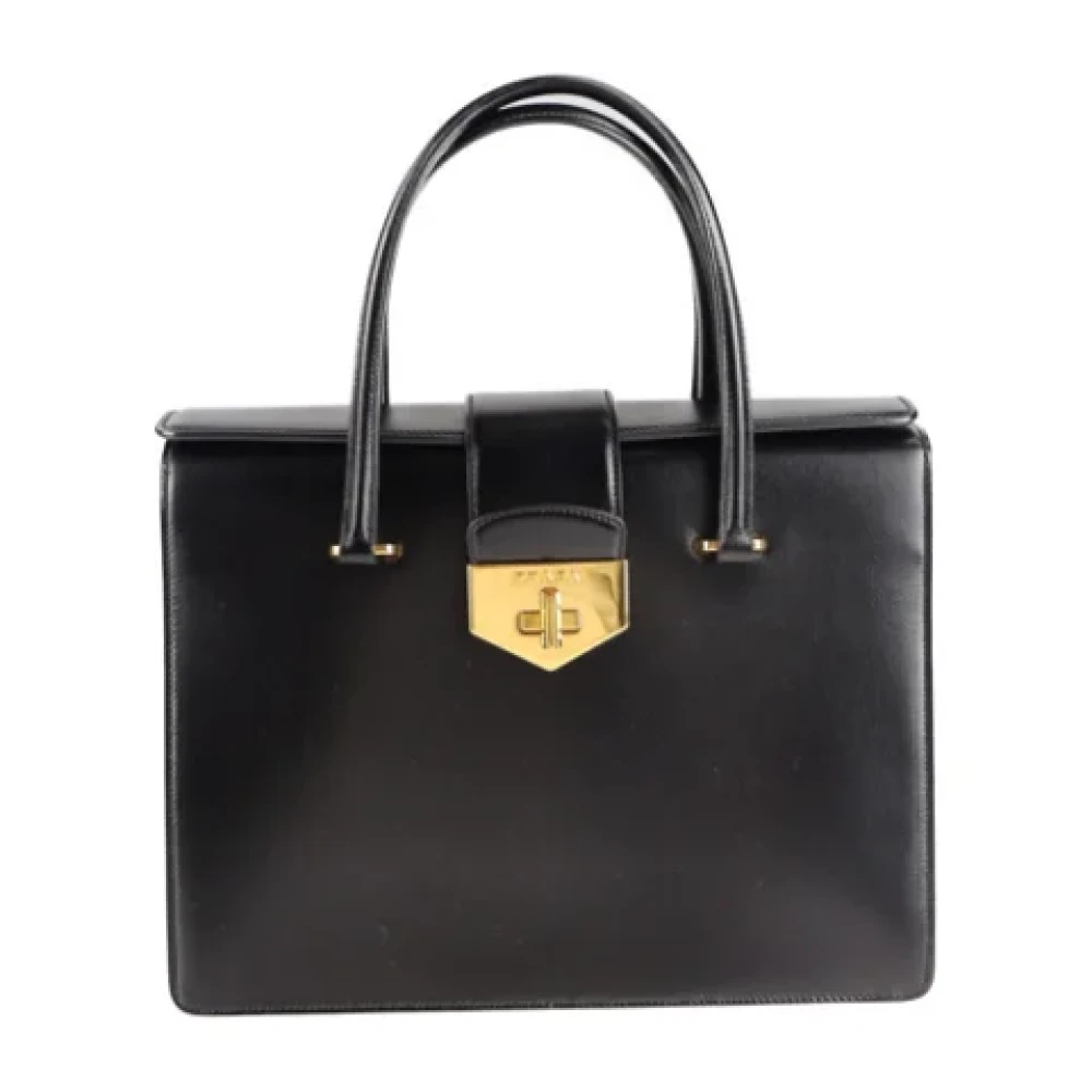 Prada Vintage Pre-owned Leather prada-bags Black Dames