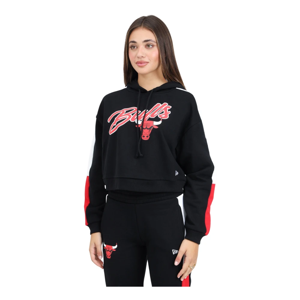 New era Chicago Bulls Colour Block Hoodie Black Dames