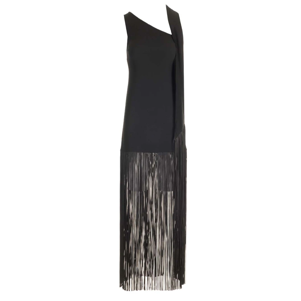 Taller Marmo Black Atlanta One-Shoulder Dress - Female - Maxi Dresses - S - Dresses