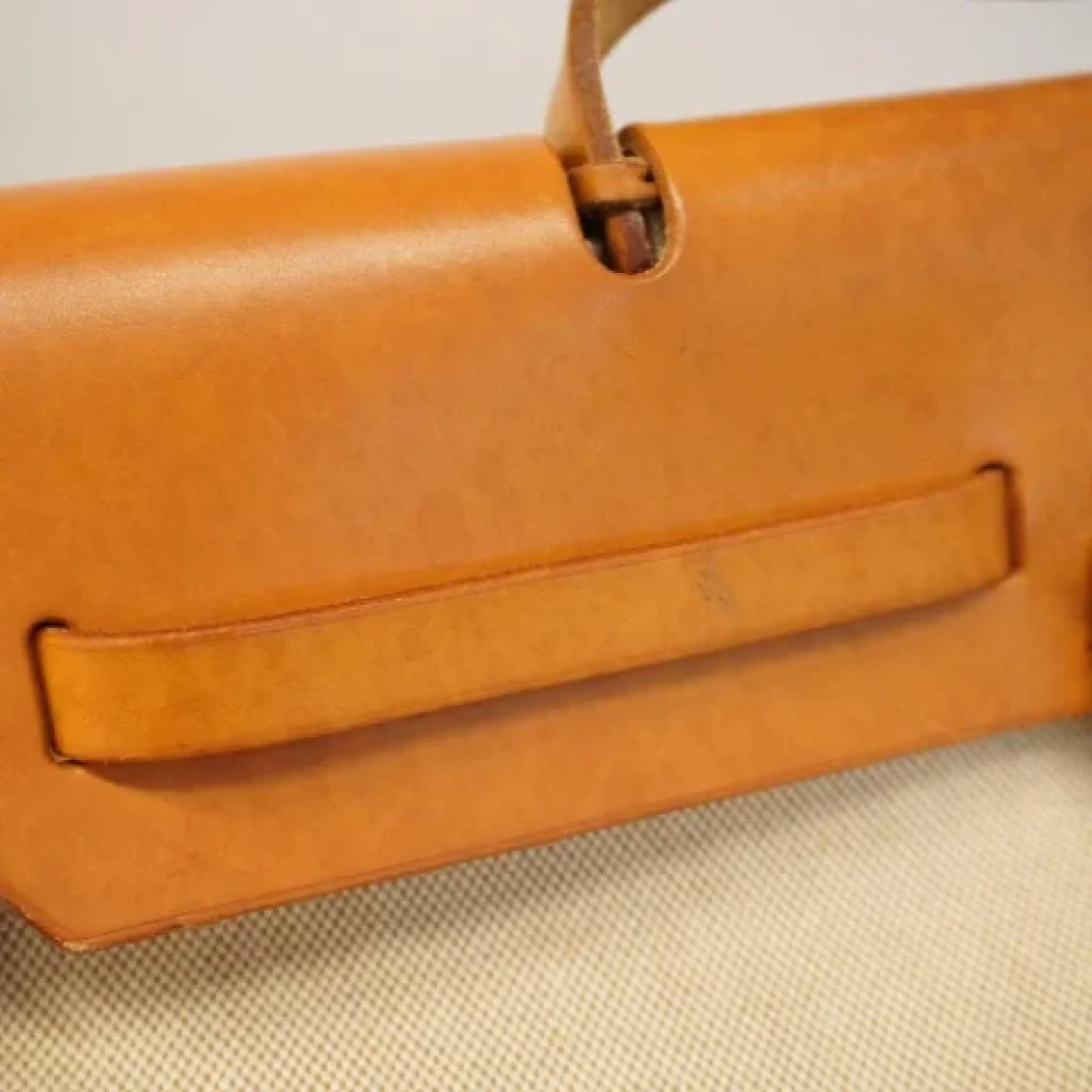 Hermès Vintage Pre-owned Fabric handbags Beige Dames