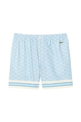 blauwe-twill-monogram-relaxed-fit-shorts