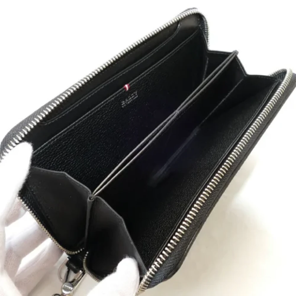 Bally Pre-owned Leather wallets Black Heren