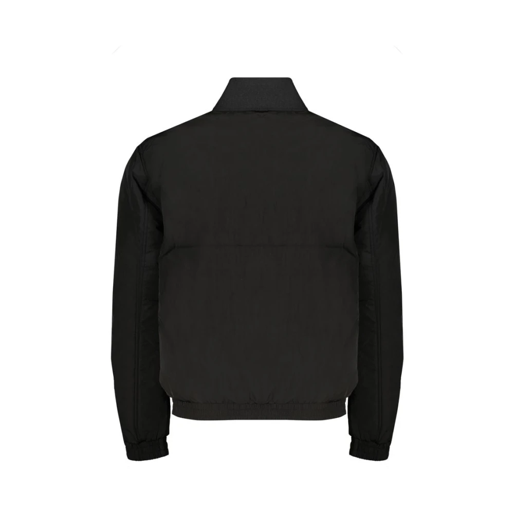 Calvin Klein Zwarte Polyester Jas met Rits Black Heren