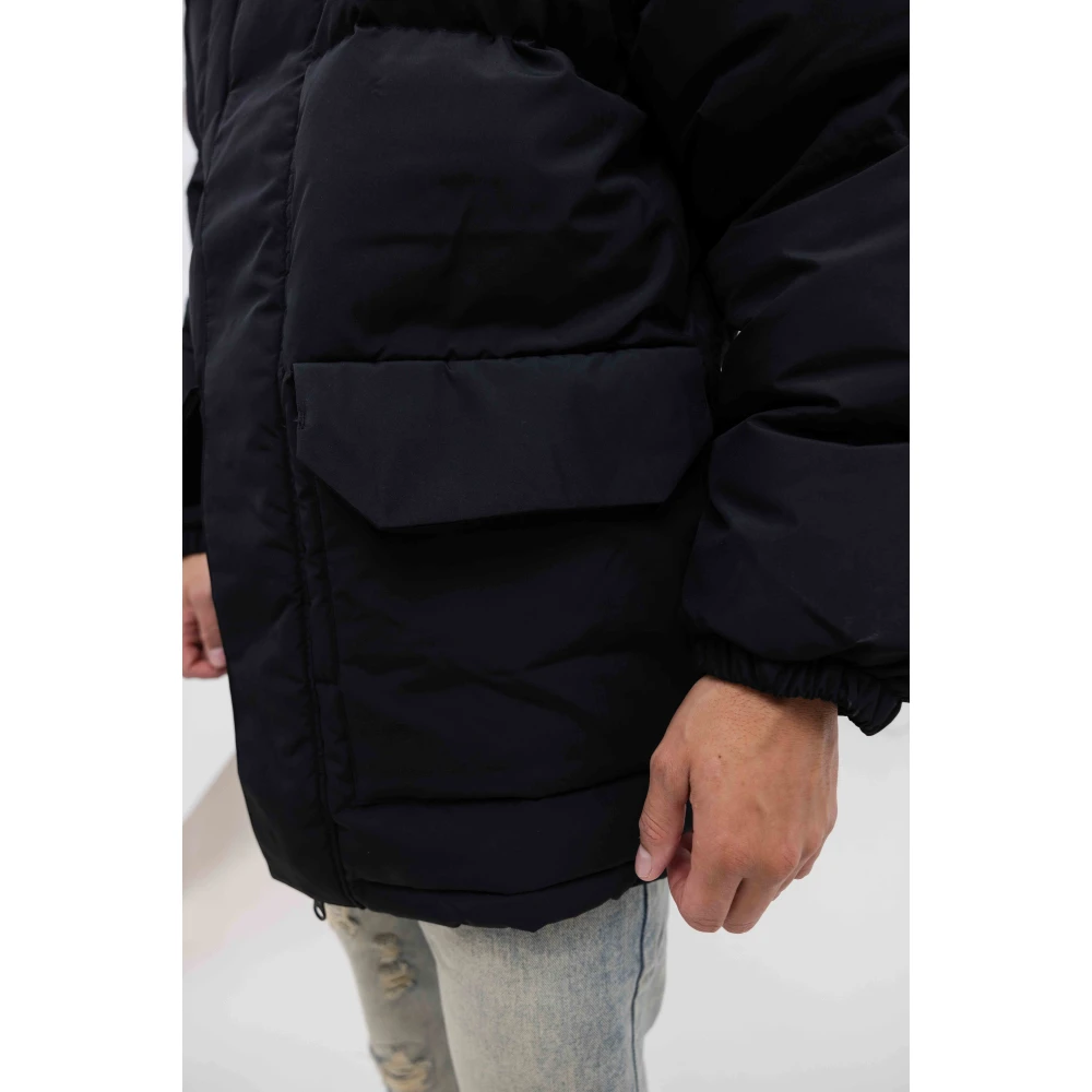 Lacoste Winterjas Zwart Comfort Stijl Kwaliteit Blue Heren