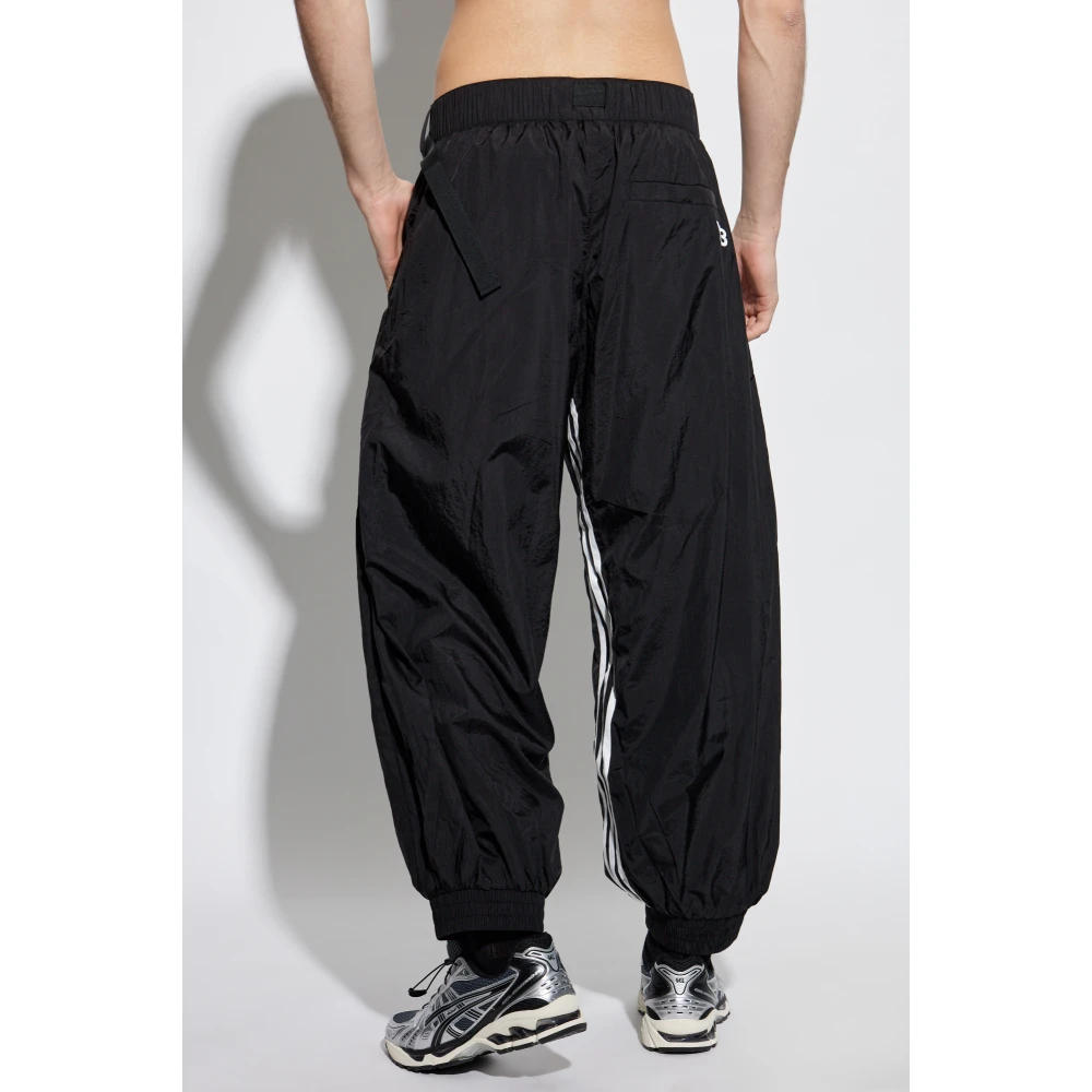 Y-3 Broek met logo Black Heren