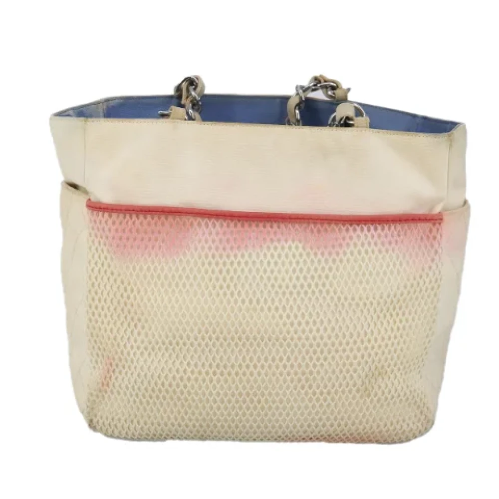 Chanel Vintage Pre-owned Canvas handbags White Dames