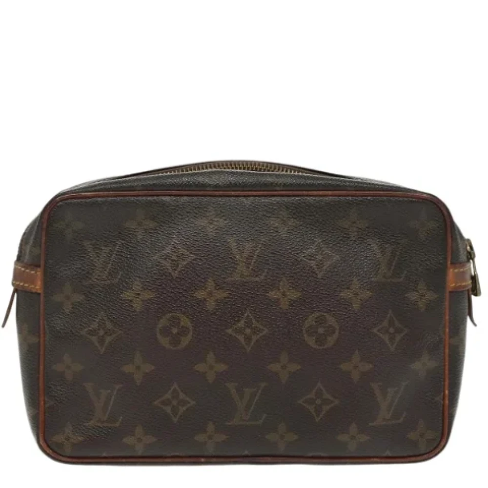 Louis Vuitton Vintage Pre-owned Canvas clutches Brown Dames